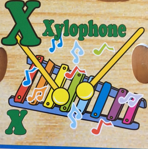 x is for xylophone