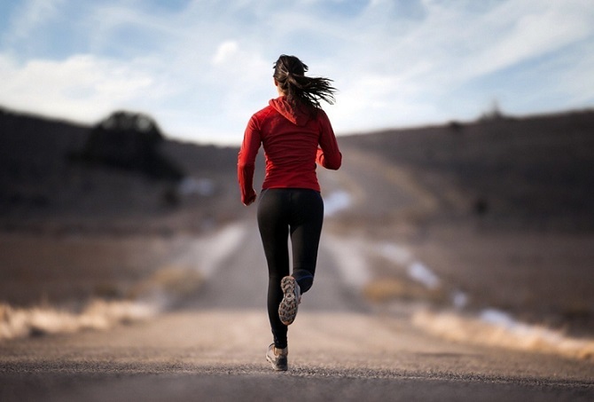 woman running