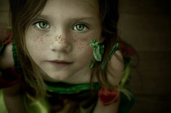 girl with green eyes