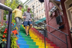 rainbow steps